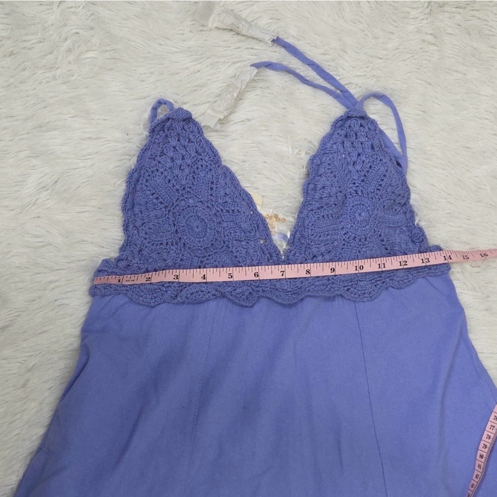 SOLD!! Free People Lovey Maxi Dress in periwinkle NWT size S - Picture 5 of 12